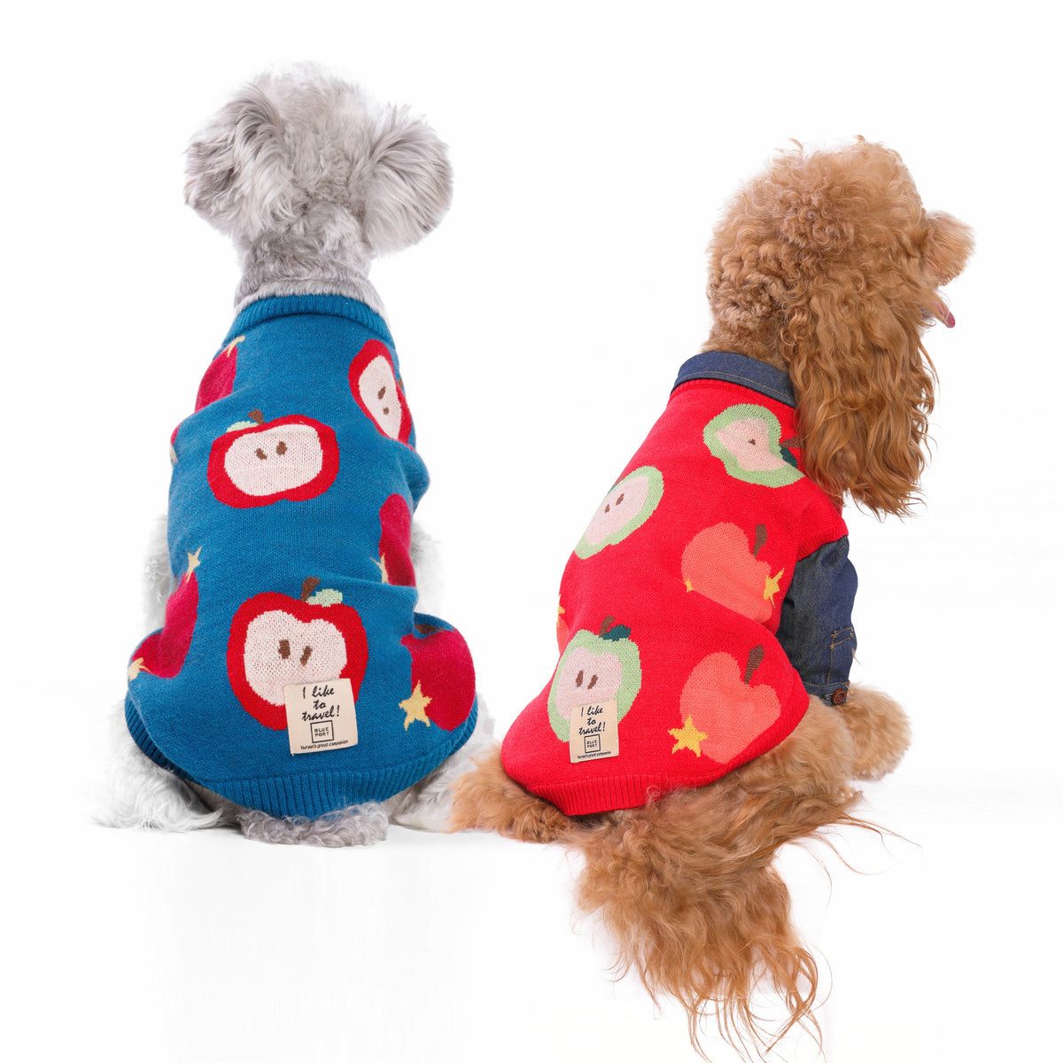 Haustier-Strickweste mit Frucht-Jacquardmuster, dehnbares, ärmelloses Strickoberteil für Katzen und kleine Hunde, Herbst-Winter-Haustierbekleidung