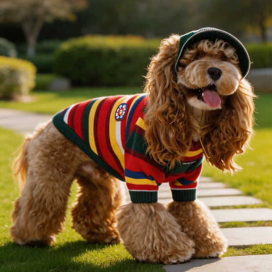 Color‑Block‑Wollmisch‑Haustierpullover, Raglan‑Ärmel‑Pullover für Hunde und Katzen (Herbst Winter).