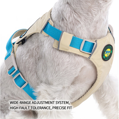 Teflon 3 in 1 Haustiergeschirr Set, Abnehmbare Umhängetasche & Verwirrfreie Leine, Magnet Schnellverschluss Leichtes Geschirr