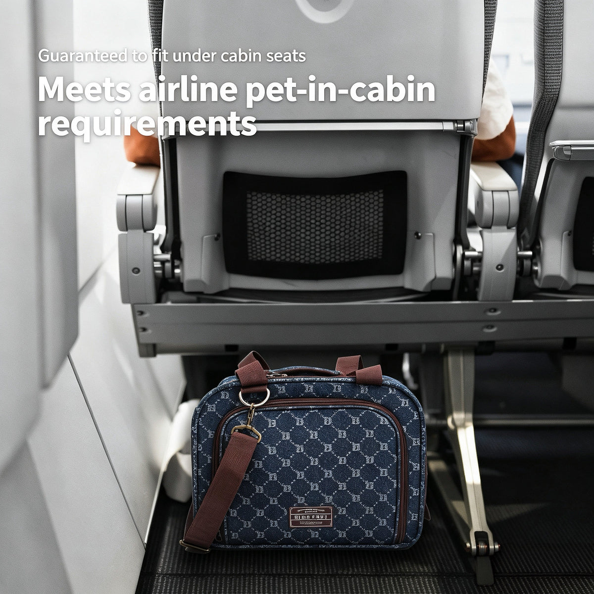 Fluggesellschaft‑zugelassene erweiterbare Haustier‑Transporttasche, unter‑dem‑Sitz Kabinen‑Haustier‑Reisetasche