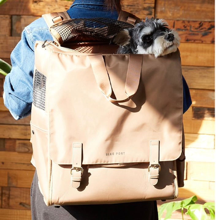 Vintage geräumiger Haustierrucksack,4‑seitig belüfteter Katzen‑Hunde‑Rucksack,ergonomische Tasche für Pendeln Wanderung Ausflüge