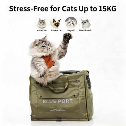 Großer Ergonomischer Haustier‑Rucksack, Faltbarer Tierrucksack für Hunde & Katzen, Belüfteter Transportrucksack für Outdoor‑Ausflüge