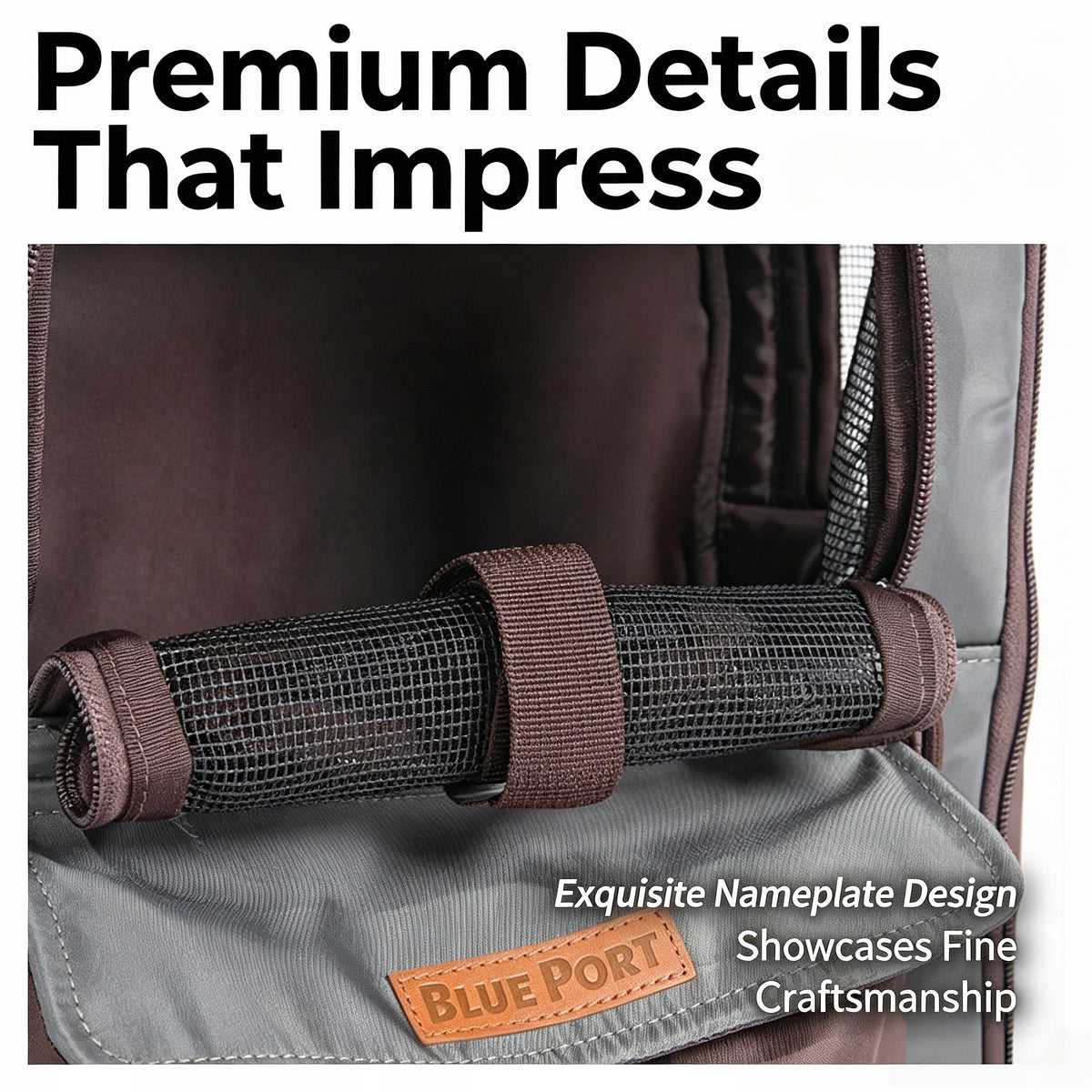 Retro Farbblock, Voröffnung Ausbruchschutz, Ergonomische Atmungsaktive Polyester, Abnehmbare Basis & Mehrfachtaschen, Haustierrucksack