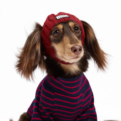 Strickmütze für Haustiere, warme Wintermütze mit Ohrlöchern für Hunde und Katzen, modische Herbst-Winter Kopfbedeckung