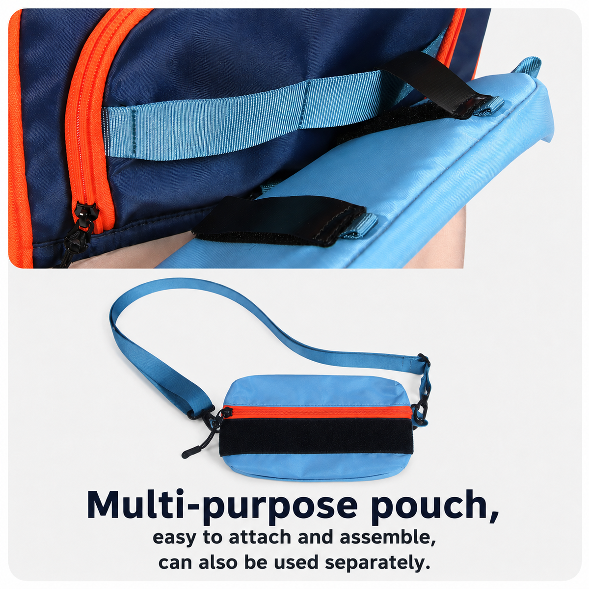 Wandelbare Haustier-Rucksack mit abnehmbarer Tasche, doppelschichtigem Fenster, wasserabweisender Reiserucksack für kleine Katzen Hunde