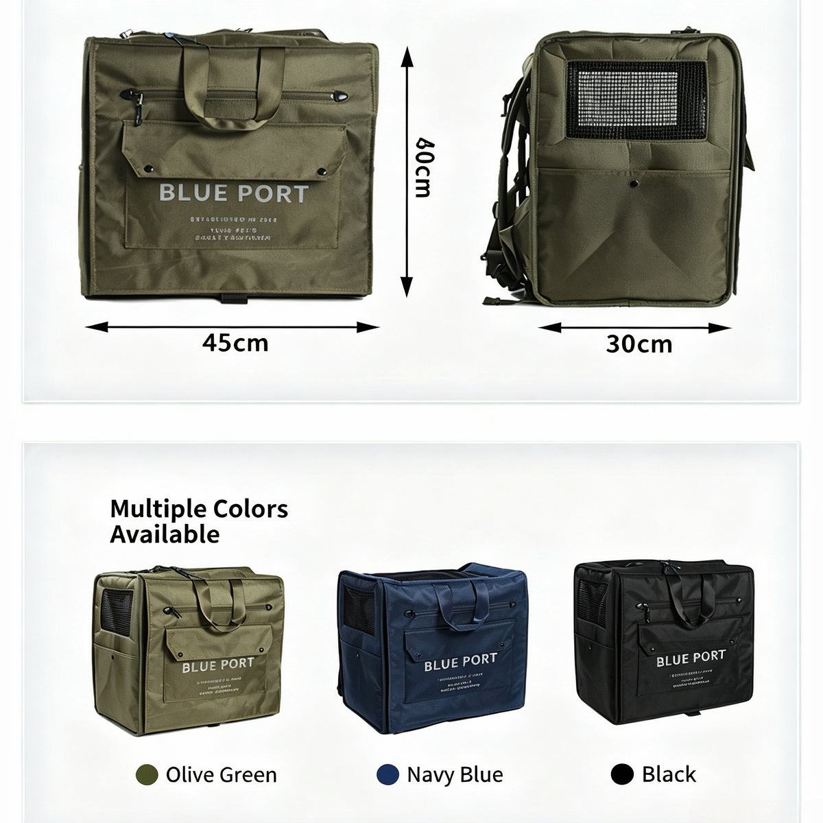 Großer Ergonomischer Haustier‑Rucksack, Faltbarer Tierrucksack für Hunde & Katzen, Belüfteter Transportrucksack für Outdoor‑Ausflüge