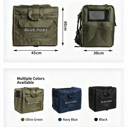 Großer Ergonomischer Haustier‑Rucksack, Faltbarer Tierrucksack für Hunde & Katzen, Belüfteter Transportrucksack für Outdoor‑Ausflüge