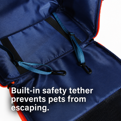 Wandelbare Haustier-Rucksack mit abnehmbarer Tasche, doppelschichtigem Fenster, wasserabweisender Reiserucksack für kleine Katzen Hunde