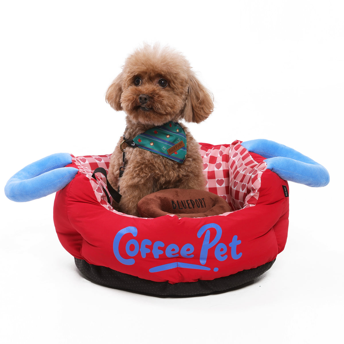 Haustierbett & Autositz für Haustiere, beruhigendes Hundebett für den Innenbereich, Teflon wasserdicht, ölabweisend,  Haustiernest