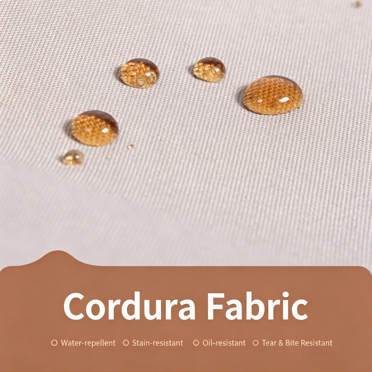 Wasserdichtes Cordura Haustier‑Autonest, beißfestes Hundebett, waschbarer Reisesitz mit Ausbruchschutz‑Leine & Stauraum