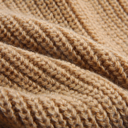 Color‑Block‑Wollmisch‑Haustierpullover, Strickpullover mit doppeltem Revers, warme Kleidung für Herbst und Winter