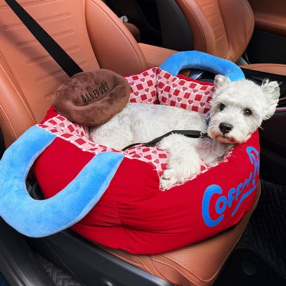 Haustierbett & Autositz für Haustiere, beruhigendes Hundebett für den Innenbereich, Teflon wasserdicht, ölabweisend,  Haustiernest