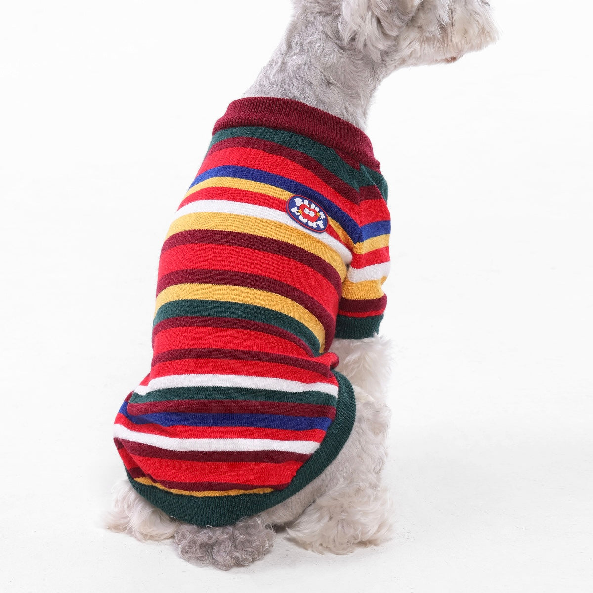 Color‑Block‑Wollmisch‑Haustierpullover, Raglan‑Ärmel‑Pullover für Hunde und Katzen (Herbst Winter).